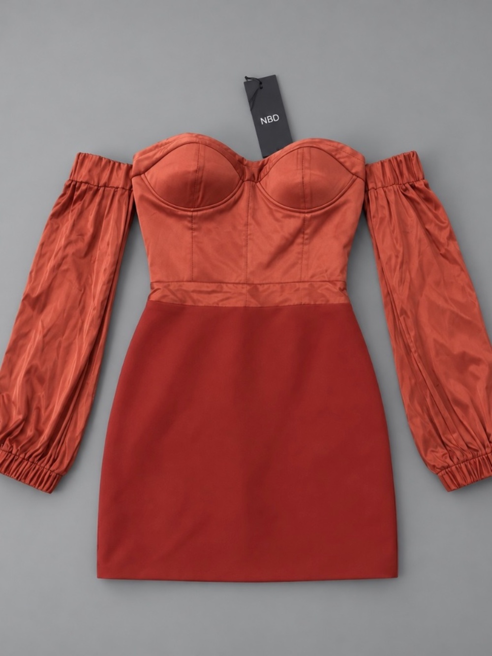 NBD Off Shoulder Bustier Mini Dress – Size XXS – New